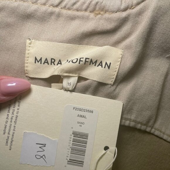 Mara Hoffman Amal Crop Top Sand Size 16 NWT Organic Cotton - Picture 5 of 5